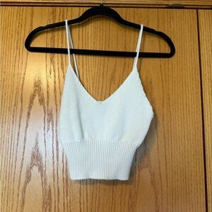 Forever 21 Cream Knit Camisole Top